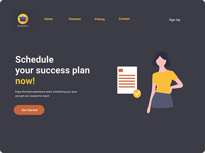 Schedool  - Landing page