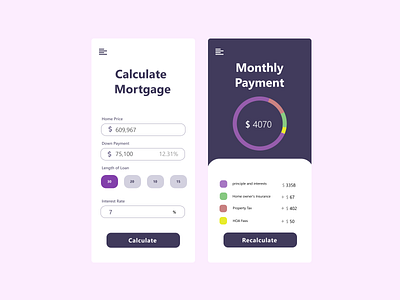 Mortgage Calculator -Daily UI #004