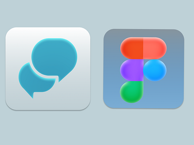 APP ICON  for Messaging APP and Figma-Daily UI #005