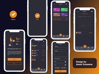 TuDoo - To Do App dailyui mobile mobiledesign todo todolist ui uiux