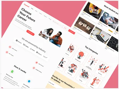 Coursel - Online Course Landing Page figma landingpage landingpagedesign onlinecourse onlinecourseapp onlinecoursewebdesign ui uiux