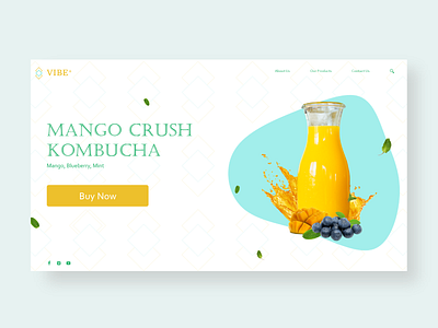 Kombucha - Landing Page landing page ui minimal ui web