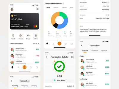 Folio - Fintech Mobile App 💸 3d animation app banking branding crypto design fiintech graphic design hr illustration logo mobile app motion graphics ui ux vinvestments