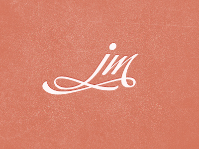 Logo initials jerome mahuet logo noise script