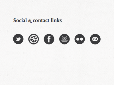 Social & contact links