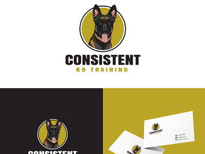 Consistent K9 Training Logo Design dog training logo design
