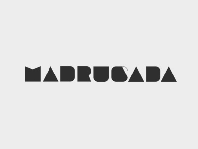 Madrugada Logo logo typeface