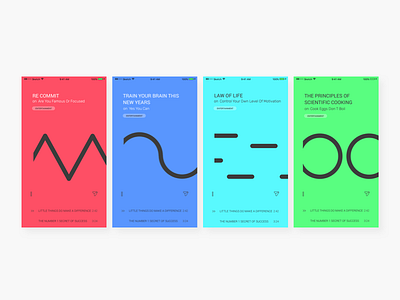 Music App Concept app colorful minimal mobile music