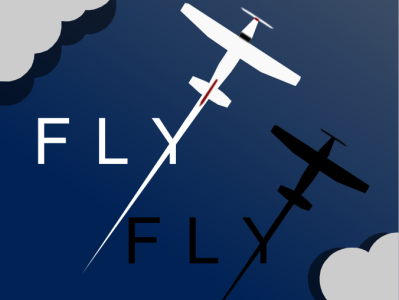 Fly High aeroplane clean graphic design illustration inspiration minimal vector
