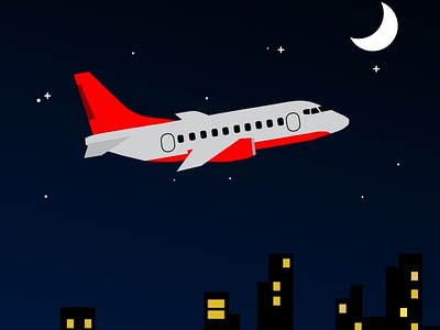 The Flying Plane aeroplane animation clean design graphic design illustration minimal vector