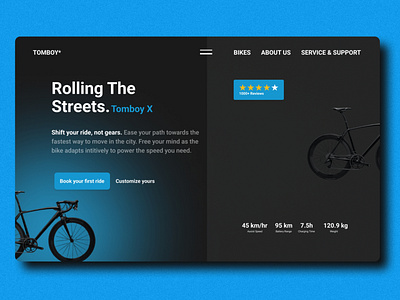 E-Bikes Landing Page