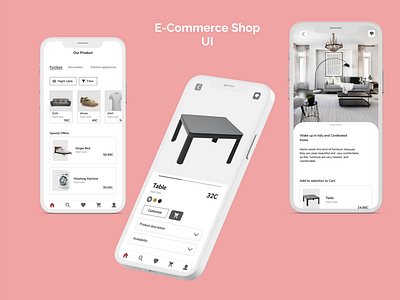 E commerce app ui