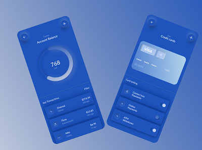 Banking app banking app dashboard graphic design neumorphism ui ui ui design