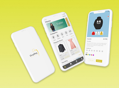 Shopbag E commerce App e commerce app mobile app product design ui ui ux design