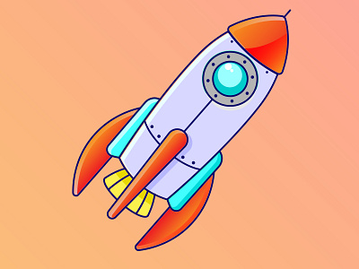 Vector Rocket design graphic design icon illustration logo vector