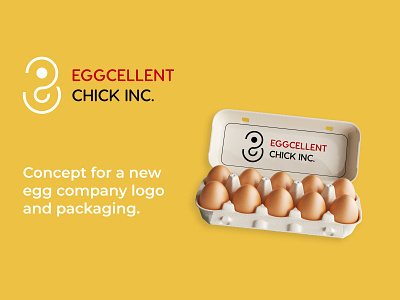 EGGCELLENT CHICK INC. | CONCEPT brand brand ident branding chick chicken concept concept design design egg egg pachaging eggs graphic design illustrator label design logo logo design packaging photoshop product design