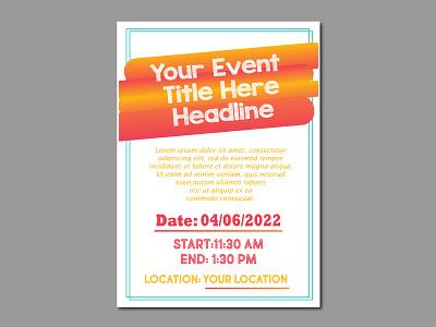 Event Flyer design event event flyer event flyer template event poster flyer graphic design illustration poster template