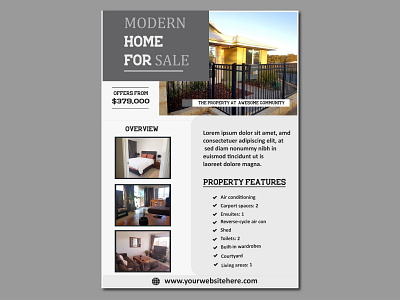 Simple And Eye Catching Property Flyer Design