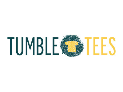 TumbleTees (Secondary) Logo identity logo non profit phoenix rapid refresh tumble tees