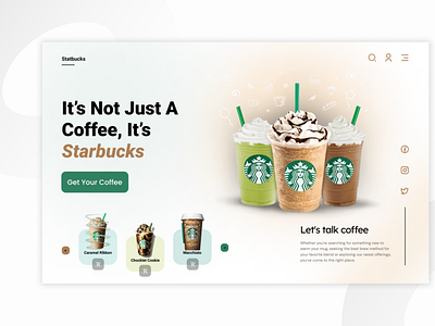 Starbucks Website UI