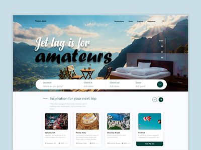 Travel Agency Website UI