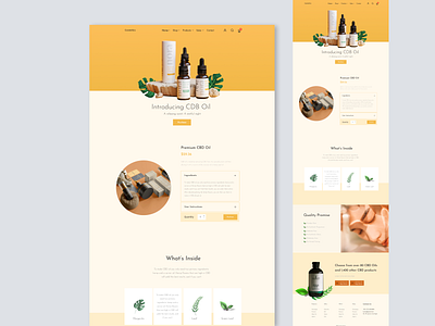 Product Landing Page UI design landing page minimal popular shot product ui uidesign ux web website