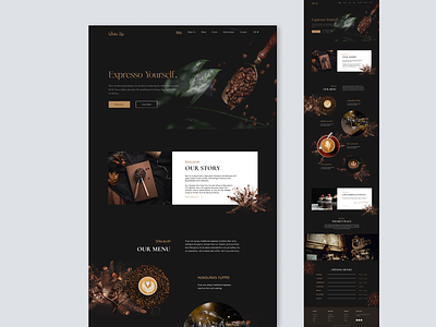 Restaurant web UI coffee website dark web ui food app food website interface restaurant web ui ui