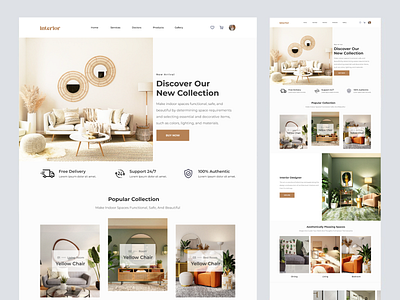 Interior Website UI