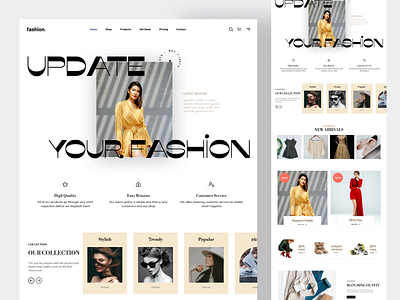 Fashion Website UI