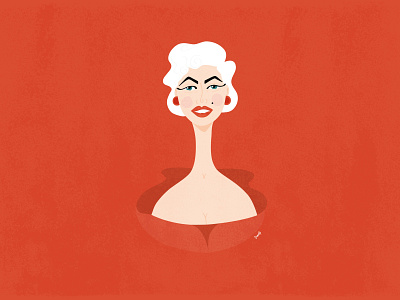 My Marilyn character design character illustration conceptillustration editorial illustration illustration stylized illustration stylized portrait vector
