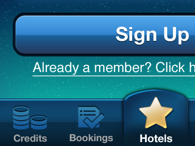 Hotel Booking App app hotel interface iphone night travel ui