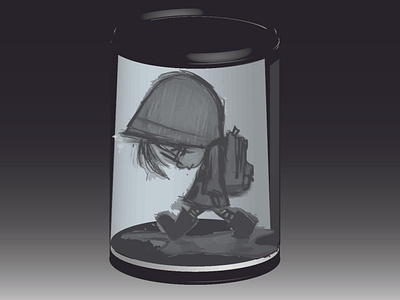 boy in jar