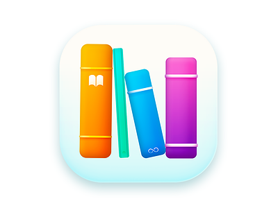 Templates for iBooks author icon apple book flat gradient ibooks icon mac os vector yosemite