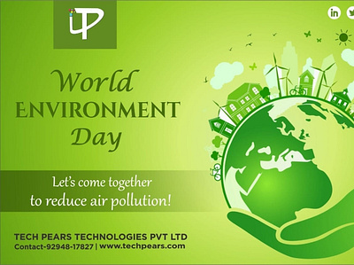 Celebrate World Environment Day-TECH PEARS TECHNOLOGIES branding graphic design sem services in pune seo pune social media banner