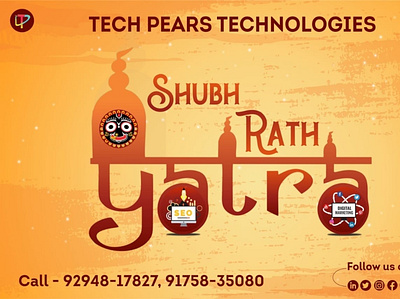 Warm wishes Jagannath Rath Yatra banner design pune digital marketing company social media banner
