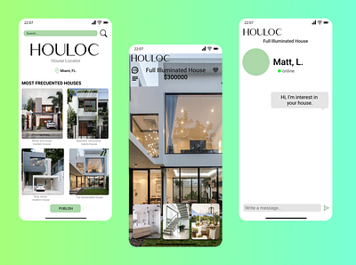 HOULOC house locator figma graphic design ui