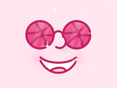 Hey Dribbble! cool debut first glasses happy hello new shine shot