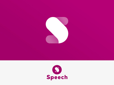 S | Lettermark branding letter logo mark purple s speech speech bubble talk typography