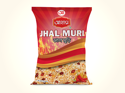 Jhal Muri graphic design jhal muri label design packet design