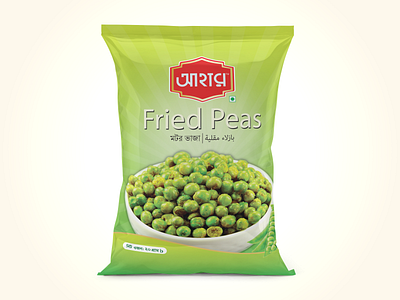 Fried Peas eliasemon99 graphic design label esign packet design