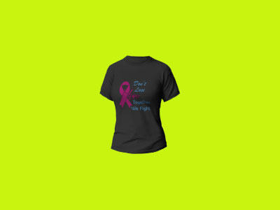 Breast cancer awareness t-shirt.