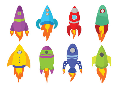 Rockets illustration childrens illustration illustration rockets space