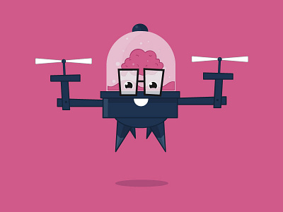 Drone Illustration cute doodle drone drone illustration illustration technology technology illustration