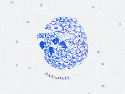 Pangolin cute animal handdrawn handdrawn illustration illustration ink art ink illustration pastel pastel art pastel illustration