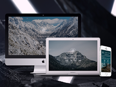 Mountain - Responsive Coming Soon construction under themeforest launching home fullscreen soon coming