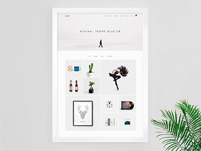 Glacier - Minimal WordPress Portfolio Theme agency business clean concept creative grid minimal modern parallax photography portfolio simple