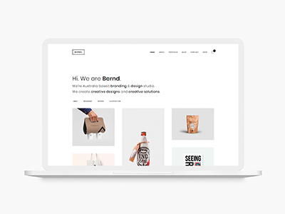 Bernd - Minimal WordPress Portfolio Theme