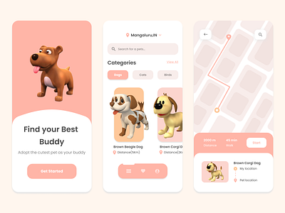 Pet Adoption App UI