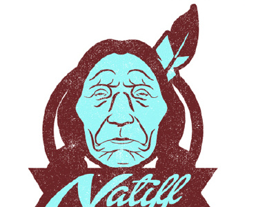 Natiff Clothing illustrator indian logo texture