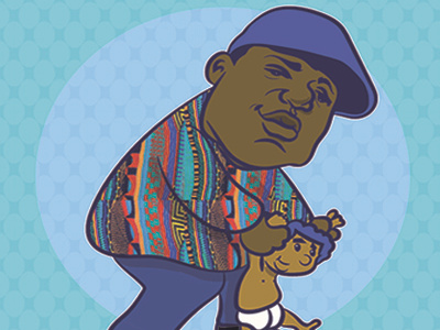 HipHop Raised Me... biggie color design hiphop illustration urban